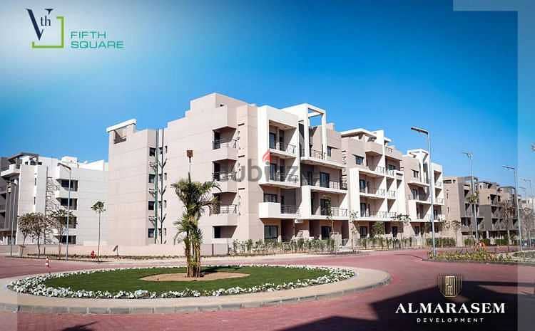 شقة بالروف للبيع متشطبة بالتكيفات فيفث سكوير FIFTH SQUARE Al Marasem 3