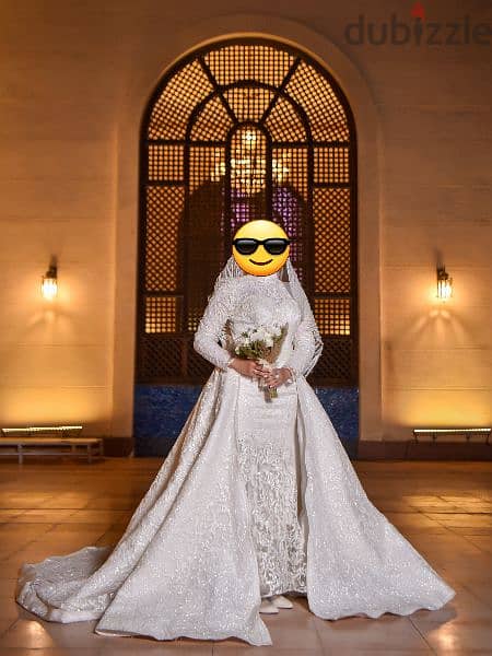 فستان زفاف صك واكستنشن ٦ متر 4