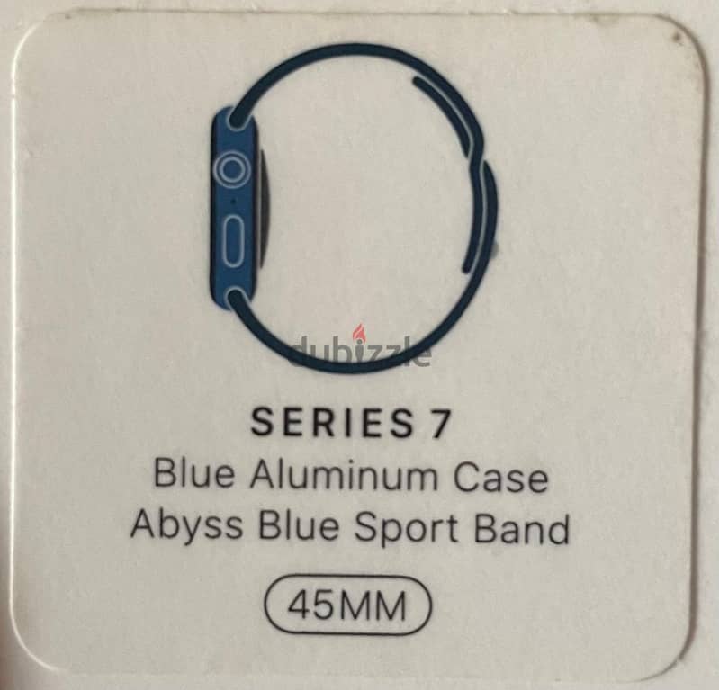 Apple Watch Series 7-Blue Aluminum Case (Abyss Blue Sport Band) 45 MM 1