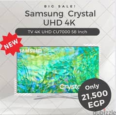Samsung CU7000 4K Smart TV 58 inch new