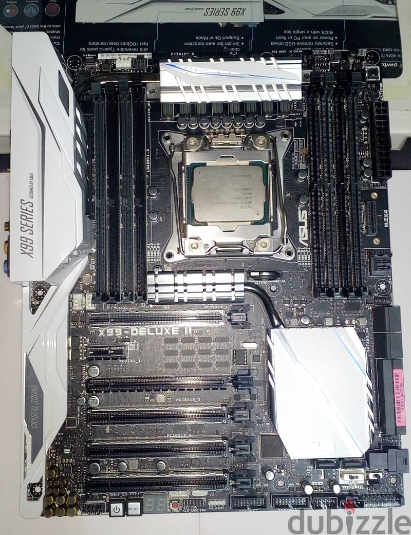 بندل قوي :Xeon 2697v3 14 core+ Asus X99 deluxe II extreme Motherboard 2