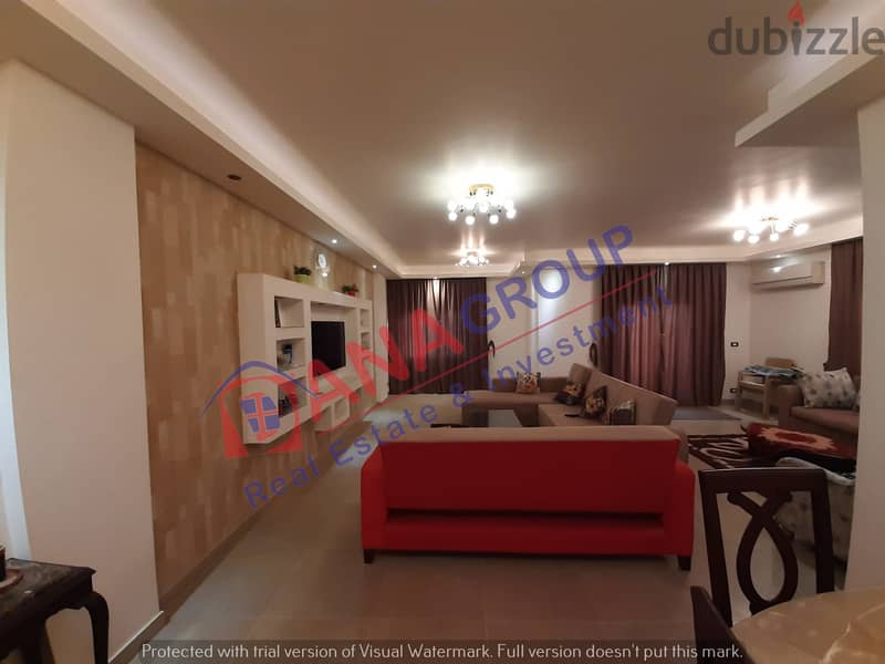 For rent apartment 220m in the second phase Beverly Hills 6