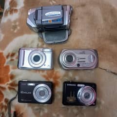 5 كاميرات ديجيتال تحفه انواع مختلفه ناقصة 0