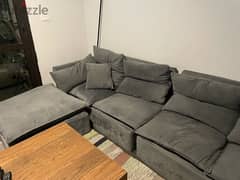 homzmart L shape sofa 0