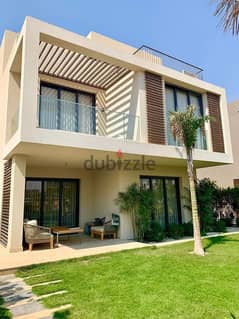 Townhouse Corner villa in Sodic East, Shorouk City, with a distinctive view