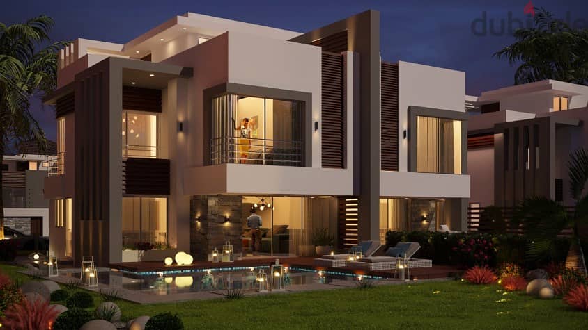 On a high hill. . an independent villa of 315 square meters for sale in installments in Ladera Heights New Zayed 5