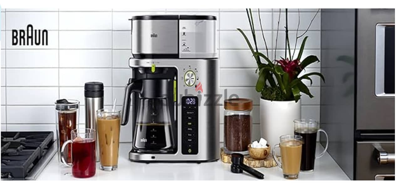 Almost Brand New Braun Drip Coffee Maker 1750W ماكينه قهوه تنقيط براون 3