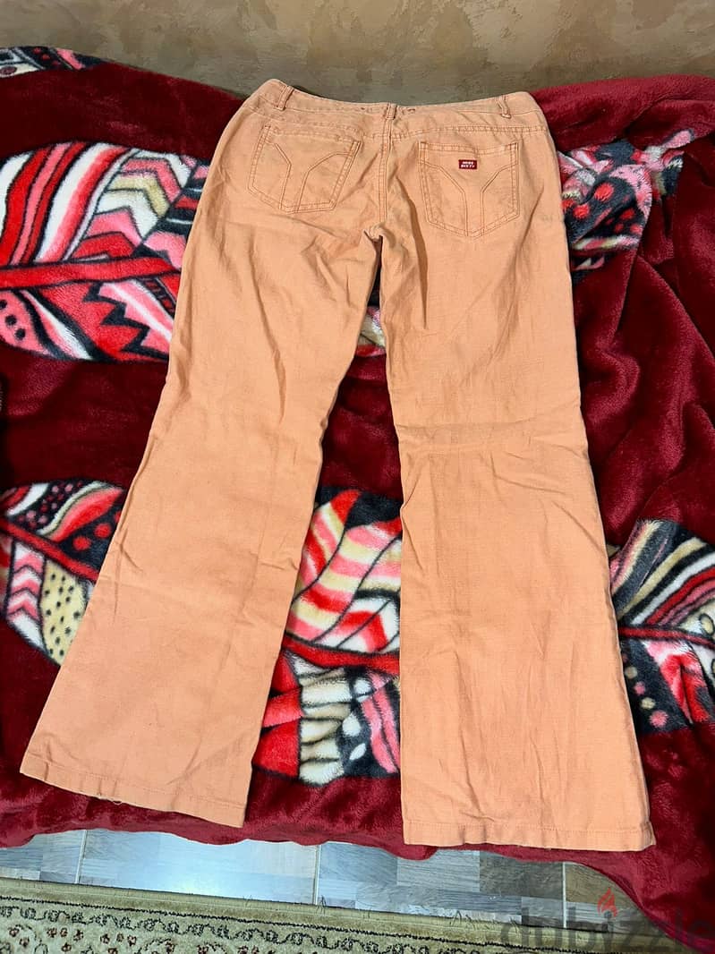 light orange wide-leg trousers 3
