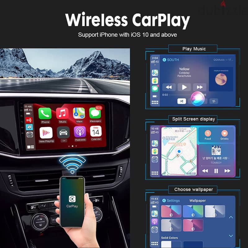CarlinKit USB Wireless CarPlay Dongle Wired Android Auto 7