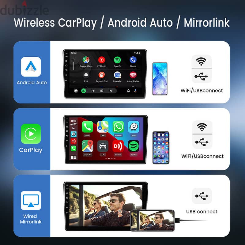 CarlinKit USB Wireless CarPlay Dongle Wired Android Auto 8