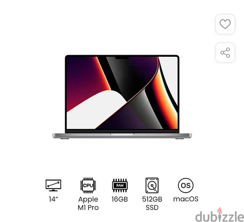 MacBook Pro MKGP3 14-Inch Liquid Retina XDR Display Apple M1 Pro Chip 5
