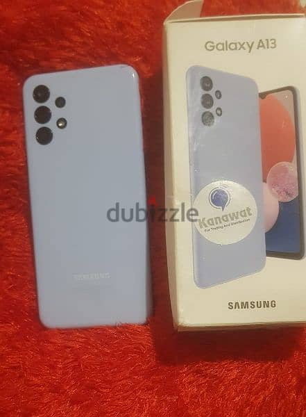 samsung A13 128g like new  baby blue  with box and charger 1