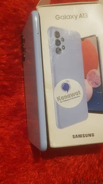 samsung A13 128g like new  baby blue  with box and charger 3