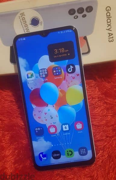 samsung A13 128g like new  baby blue  with box and charger 5
