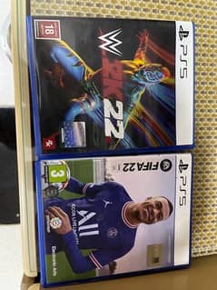 2 Games Ps5 for sale Fifa 22 With arabian Commentary and 2K22