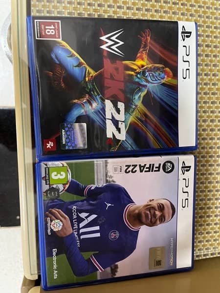 2 Games Ps5 for sale Fifa 22 With arabian Commentary and 2K22 0