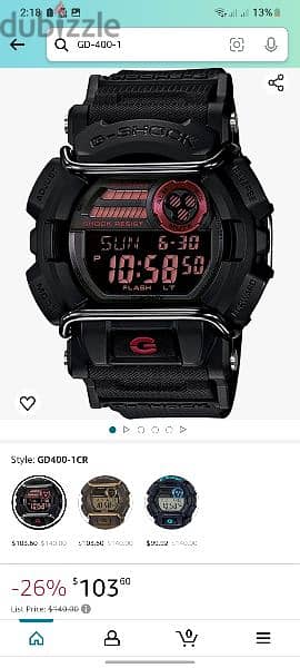 G-shock watch GD-400-1 5