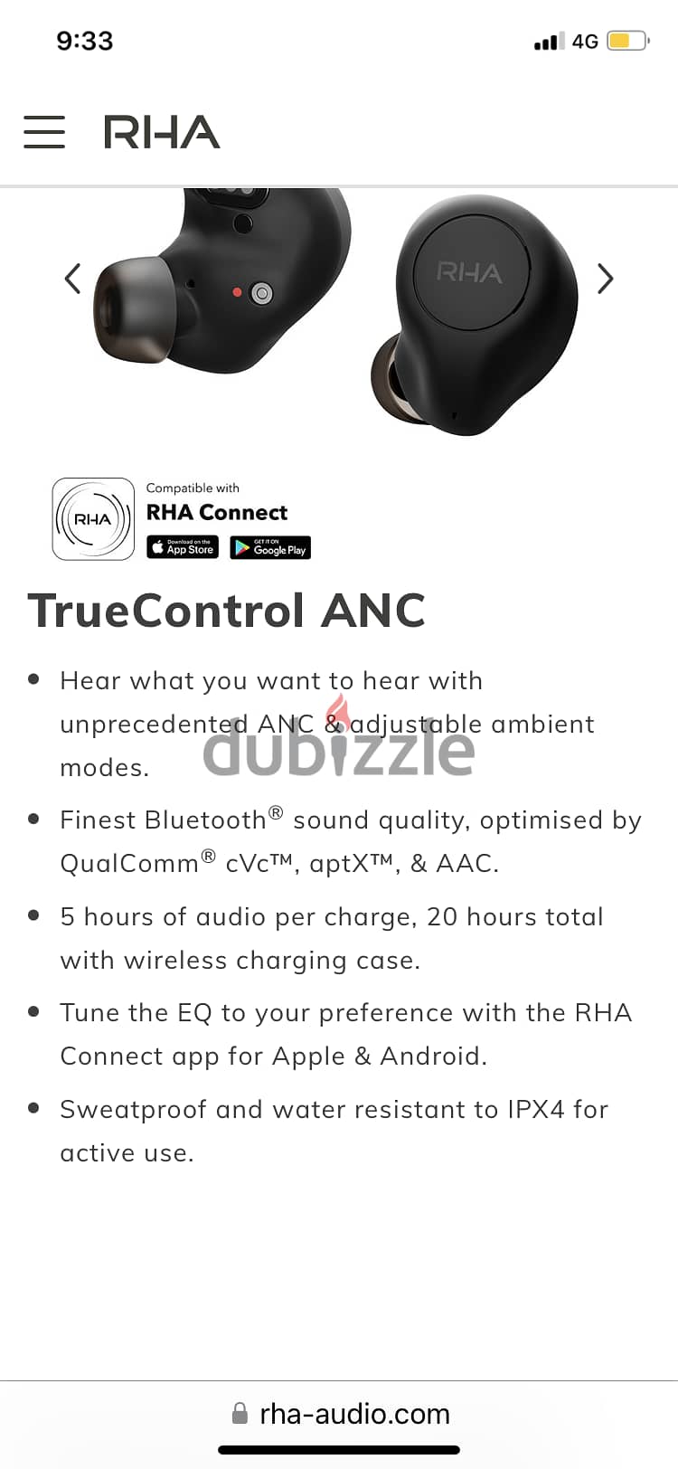 RHA TrueControl ANC 5