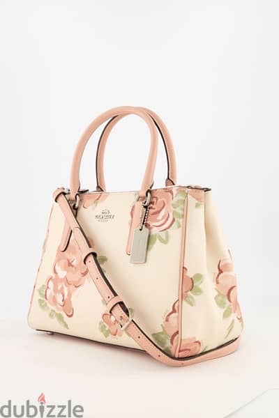 Coach white floral stachel bag 0