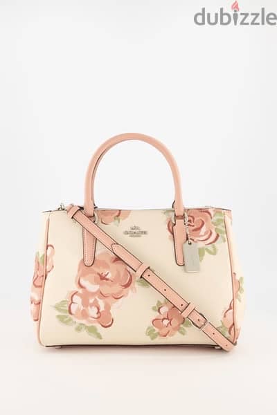Coach white floral stachel bag 1