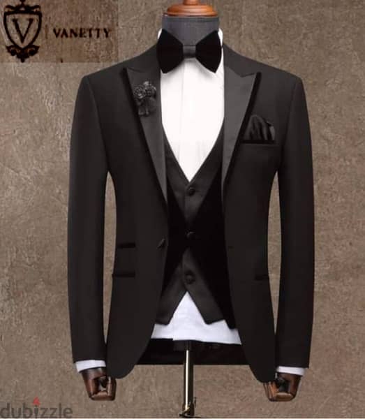 بدلة Tuxedo ماركة Vannety إيطالي مقاس ٤٣ وزن ٩٠ كيلو طول ١٨٠ 0