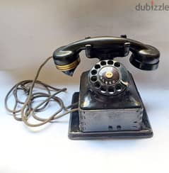 أقدم تليفون خشبى بلجيكي وشغال 0