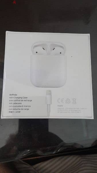 Apple Airpods 2nd generation - Brand New (Sealed) متبرشمة 1
