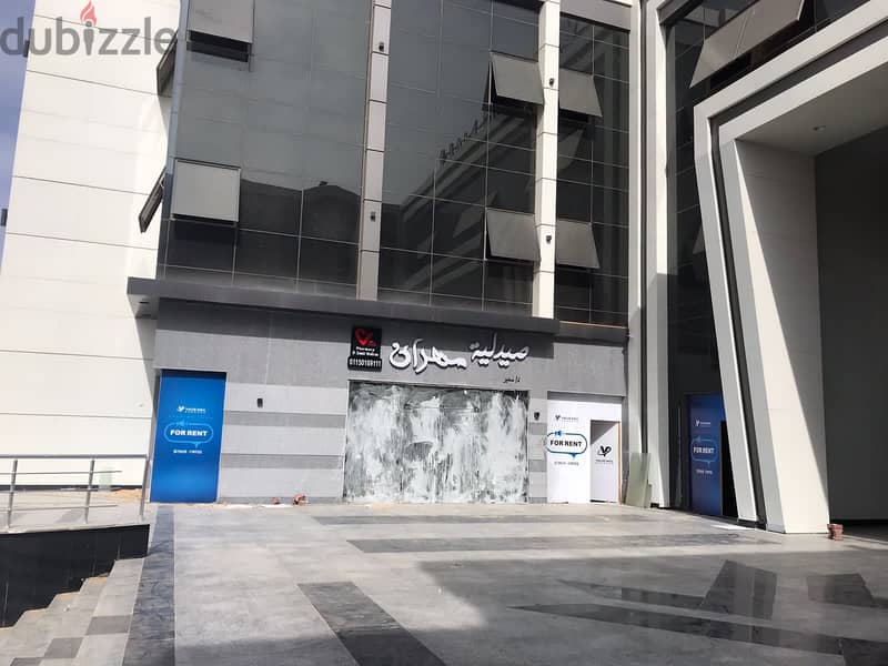 Restaurant for sale in Shorouk, 59 sqm with 55 sqm terrace, immediate delivery, double face, ground floor, two main facades, Dar Misr, the central one 8