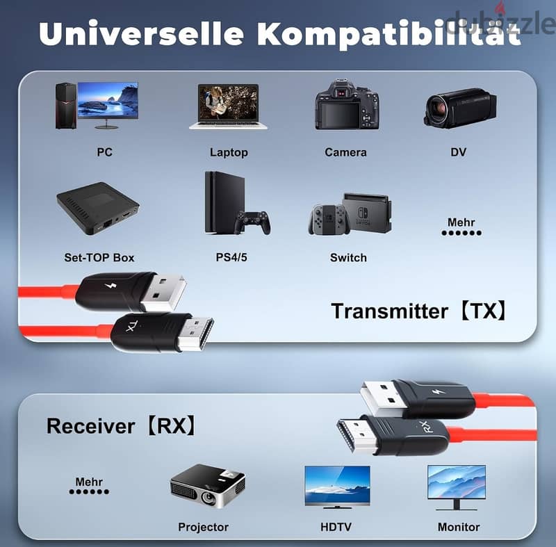 Wireless HDMI Transmitter and Receiver. توصيل HD  عن بعد 6