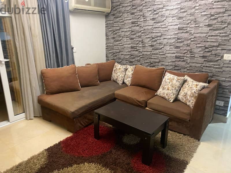 Furnished apartment for rent in Madinaty, 83 meters in B7 View Garden, near services 1