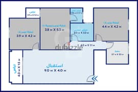 Apartment for sale, 150m, Smouha (branched from Al-Nasr St)