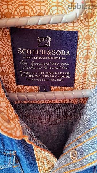 SCOTCH & SODA قميص رجالي جينز خفيف  برند 4