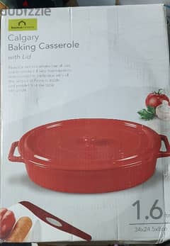 New homecentre Baking Casserole طبق فرن خزف كبير 0