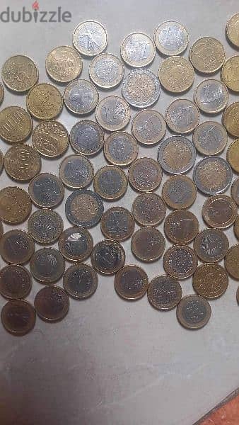 عملات يورو معدنيه مختلفه 1