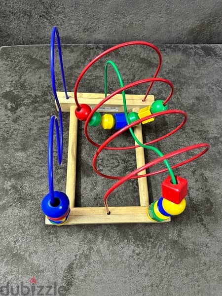 IKEA Mula Wooden Bead Roller Coaster Child Developmental Toy 21261 1