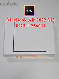 MacBook Air 2022 M2 13.6 Inches 8GB + 256GB جديد متبرشم ضمان الوكيل