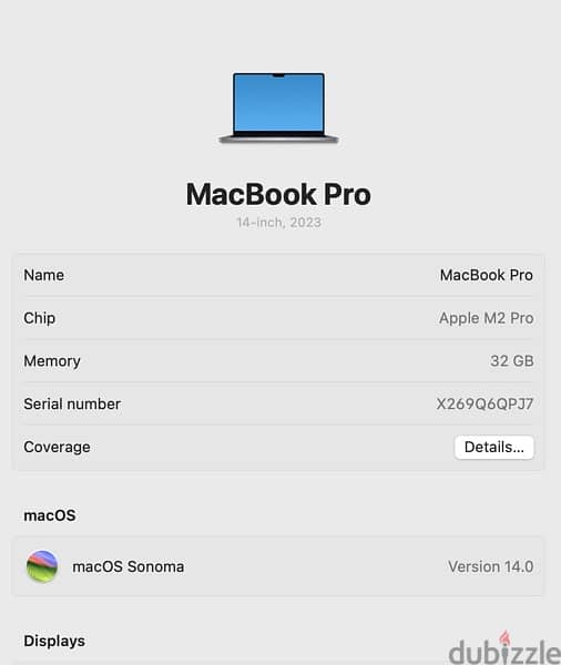 MacBook Pro (14-inch, 2023, M2 Pro, 32 GB, 512GB) 1