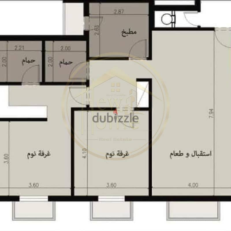 شقة ريسيل 133 م  ( صوارى السعودية المصرية) 2