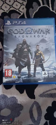 لعبة God of war Ragnarok PS4 شبه جديد