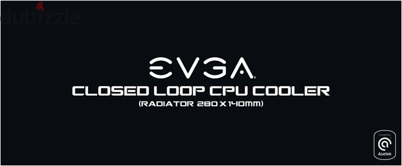 EVGA CLC 280mm Liquid Cooler 2x140mmتبريد مائي من شركه ايفجا بطول 280 7