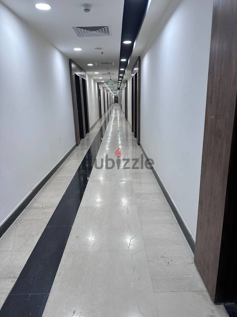 Office for rent fully finished + AC, In front of Park Street Sheikh Zayed 4
