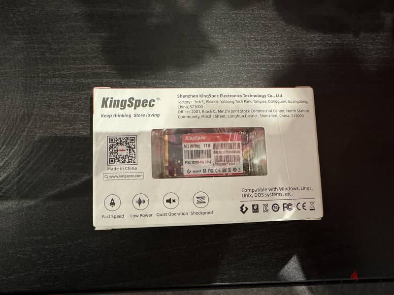 Kingspec M. 2 NVMe Gen 4 1 TB 1