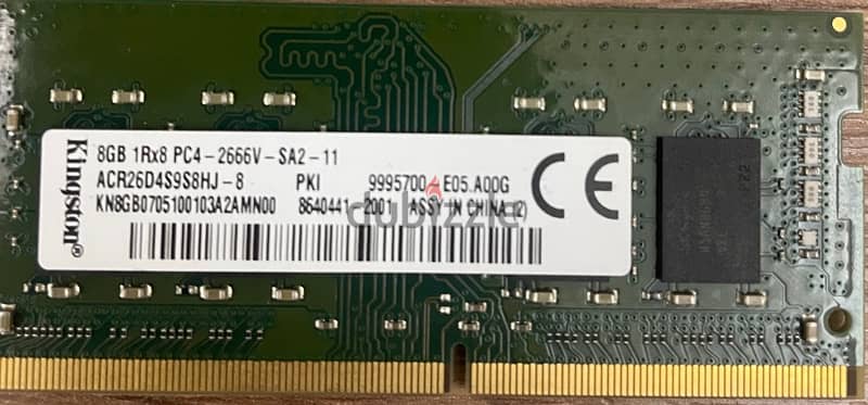 Ram 8gb kingston original DDR4 gaming 0