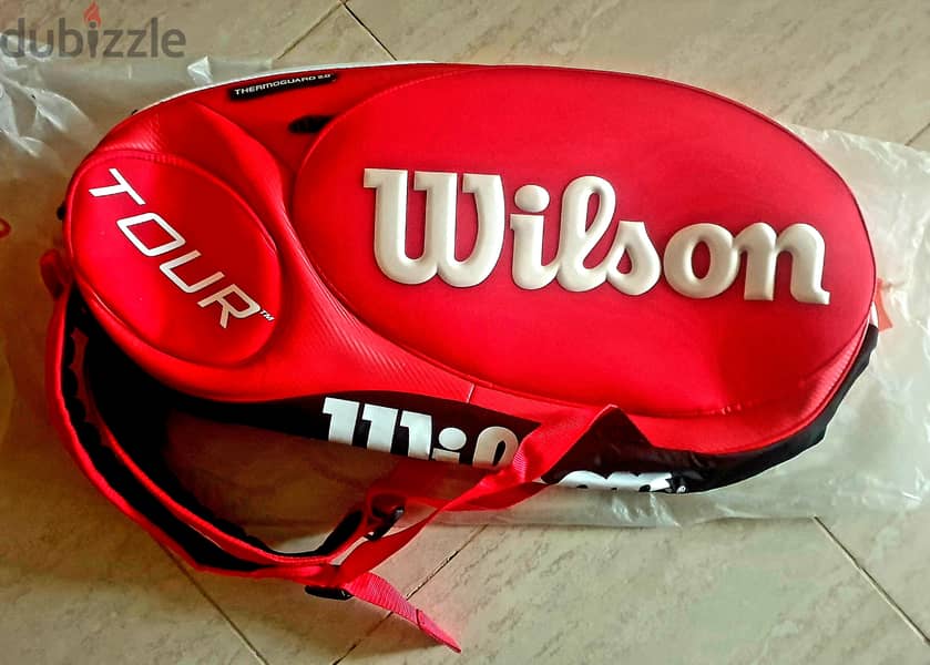 شنطة مضارب تنس وسكواشWilson 6 Racket Limited Edition Bag Thermoguard - 2