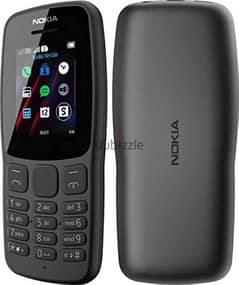 • Nokia 106 Dual SIM + + ساعة مستطيلة تاتش اسود 0