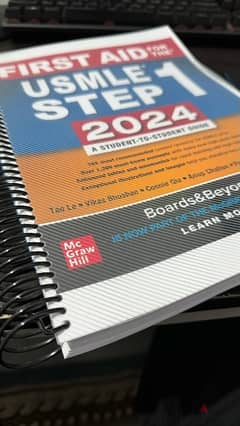 كتاب First Aid for USMLE STEP 1 نسخة 2024 طباعة ليزر 0