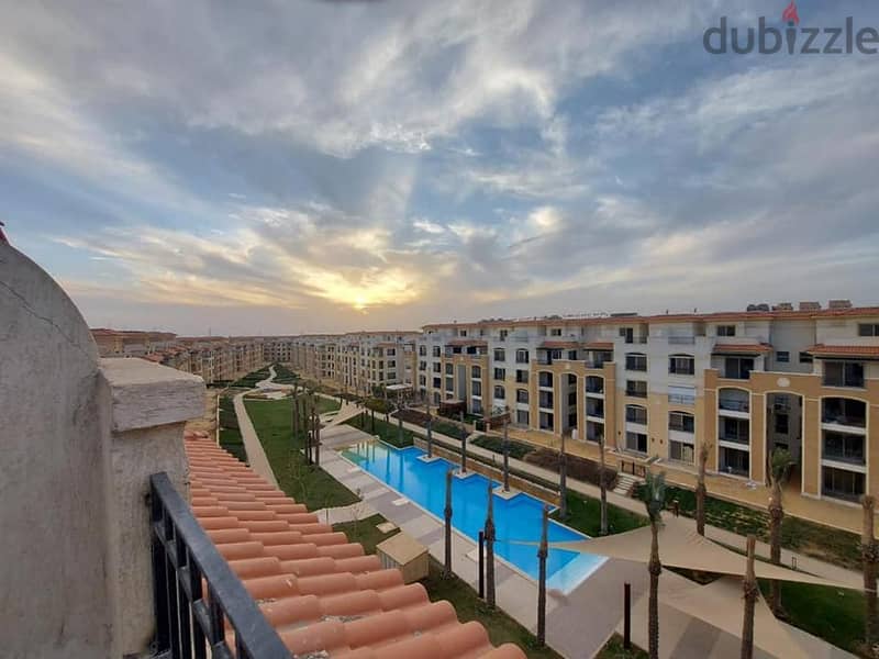 With 5% down payment, own a penthouse with a 288 sqm roof in Stone Park, Fifth Settlement 5