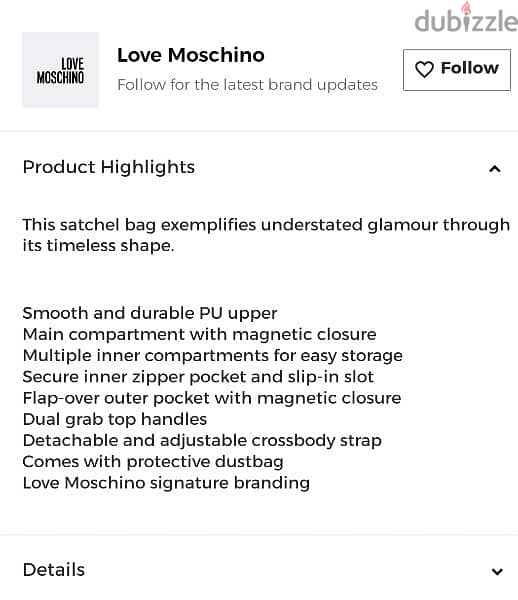 love moschino Original bag for sale 5