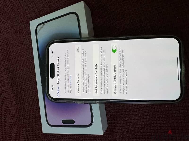 Iphone 14 pro max 256 (purple) battery health 90% 6
