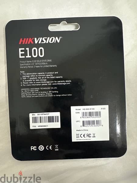 SSD internal Hikvision 512 gega 1